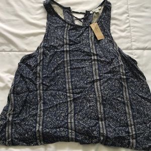 American Eagle Tank w Lace up Back